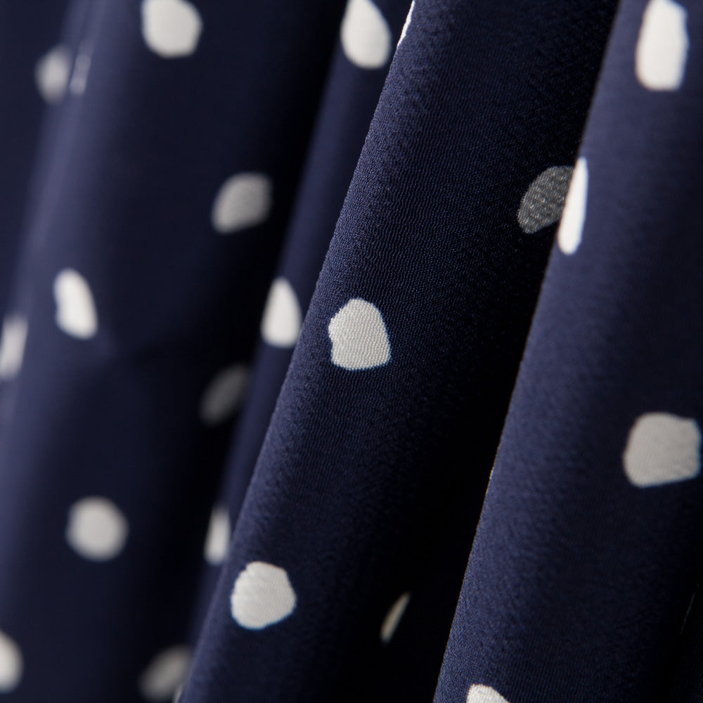 Crêpe Taches Bleu Nuit - Ribes y Casals