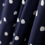 Crêpe Taches Bleu Nuit - Ribes y Casals