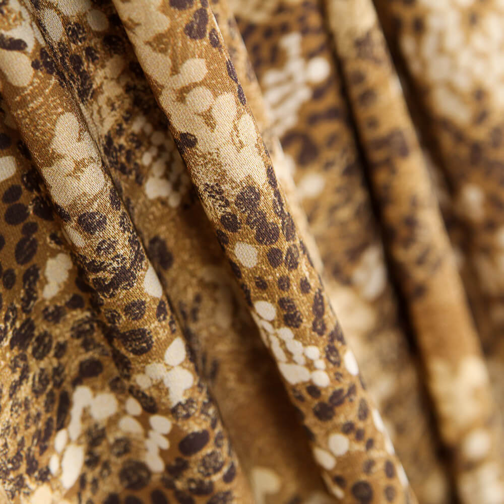 Crêpe Léopard Mokka Chiné - Ribes y Casals