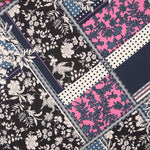 Crêpe Patchwork Bleu Nuit - Ribes y Casals