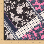 Crêpe Patchwork Bleu Nuit - Ribes y Casals