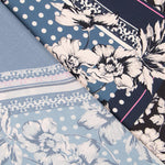 Crêpe Patchwork Bleu Nuit - Ribes y Casals