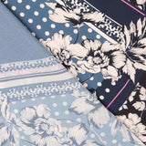 Crêpe Patchwork Bleu Nuit - Ribes y Casals