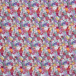 Crêpe Polyester Fleur Confetti Bleu - Ribes y Casals