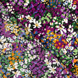 Crêpe Polyester Fleur Confetti Violet - Ribes y Casals