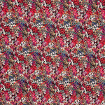 Crêpe Polyester Fleur Confetti Rouge - Ribes y Casals