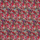 Crêpe Polyester Fleur Confetti Rouge - Ribes y Casals