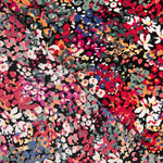 Crêpe Polyester Fleur Confetti Rouge - Ribes y Casals