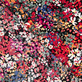 Crêpe Polyester Fleur Confetti Rouge - Ribes y Casals