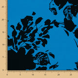 Crêpe Polyester Fleur Bleu - Ribes y Casals