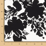 Crêpe Polyester Fleur Blanc - Ribes y Casals