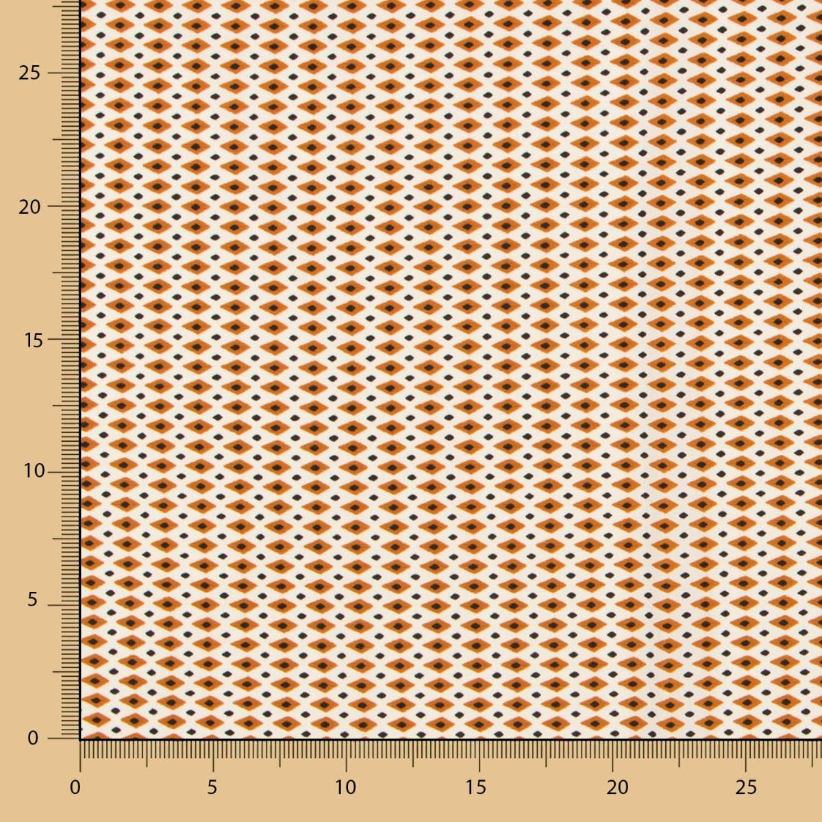 Crêpe Losange Ethnique Ocre - Ribes y Casals