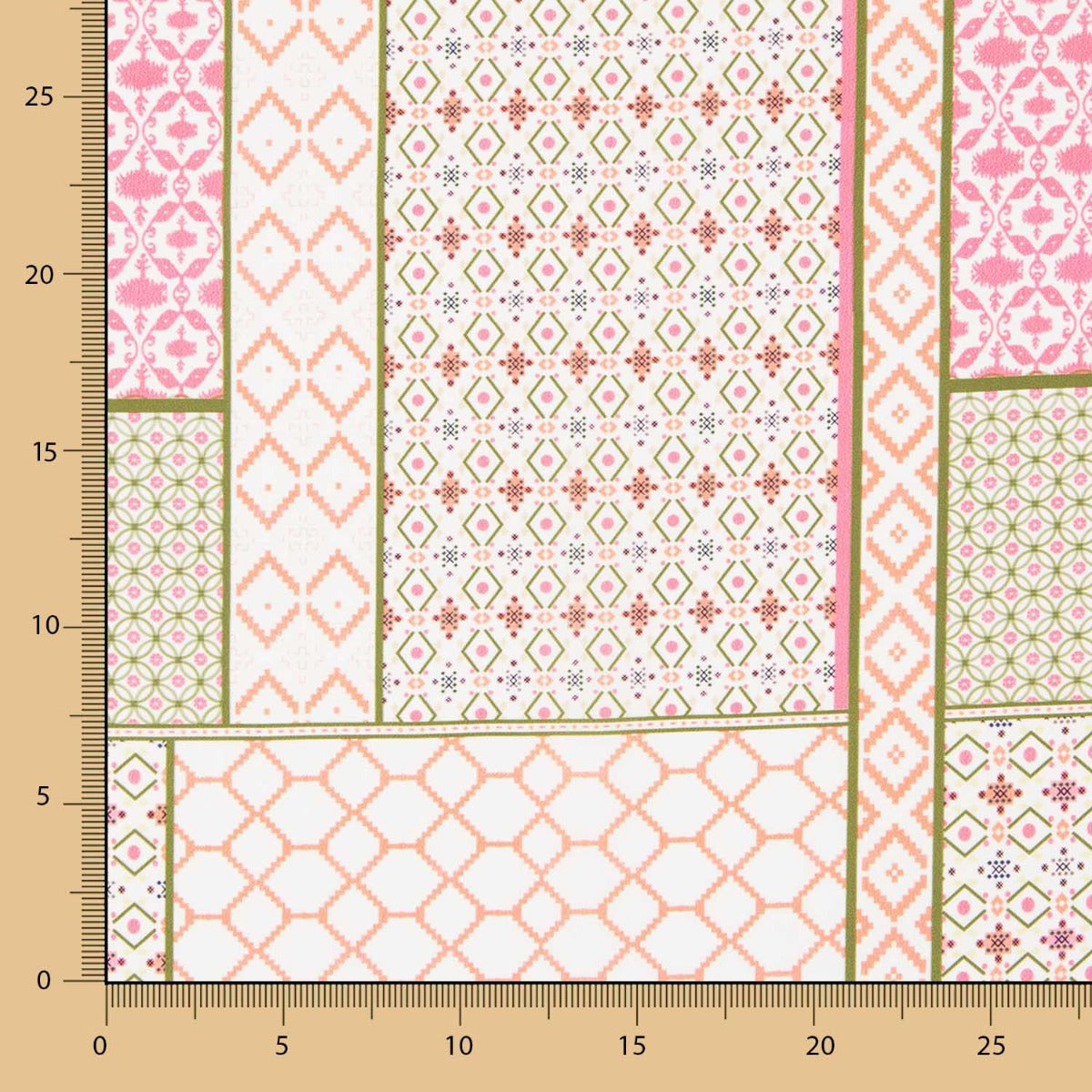 Crêpe Éthnique Patchwork - Ribes y Casals