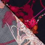 Crêpe Viscose Dragon Floral Fuchsia - Ribes y Casals