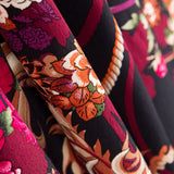 Crêpe Viscose Dragon Floral Fuchsia - Ribes y Casals