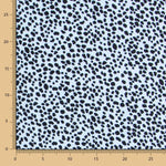 Crêpe Viscose Léopard Bleu - Ribes y Casals