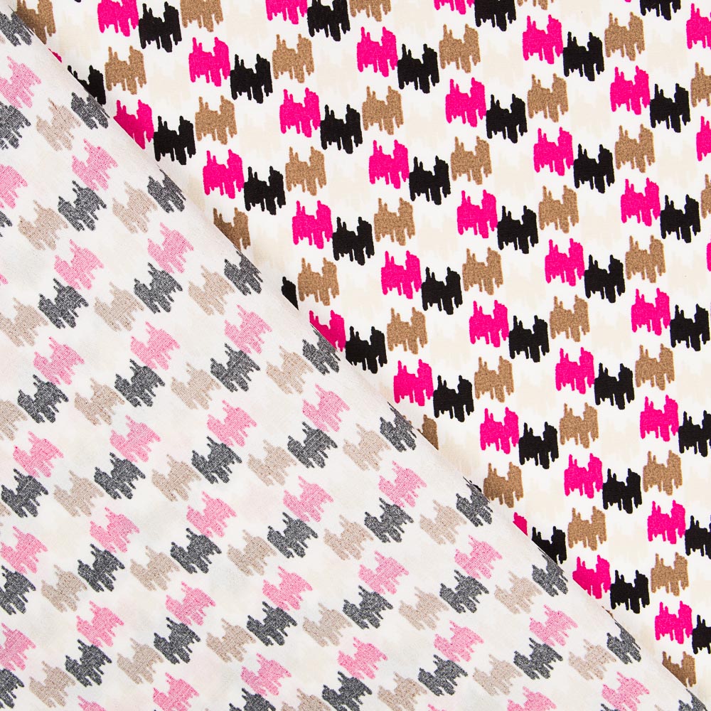 Crêpe Viscose Chiné Multicolore - Ribes y Casals