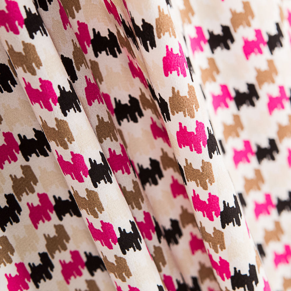 Crêpe Viscose Chiné Multicolore - Ribes y Casals