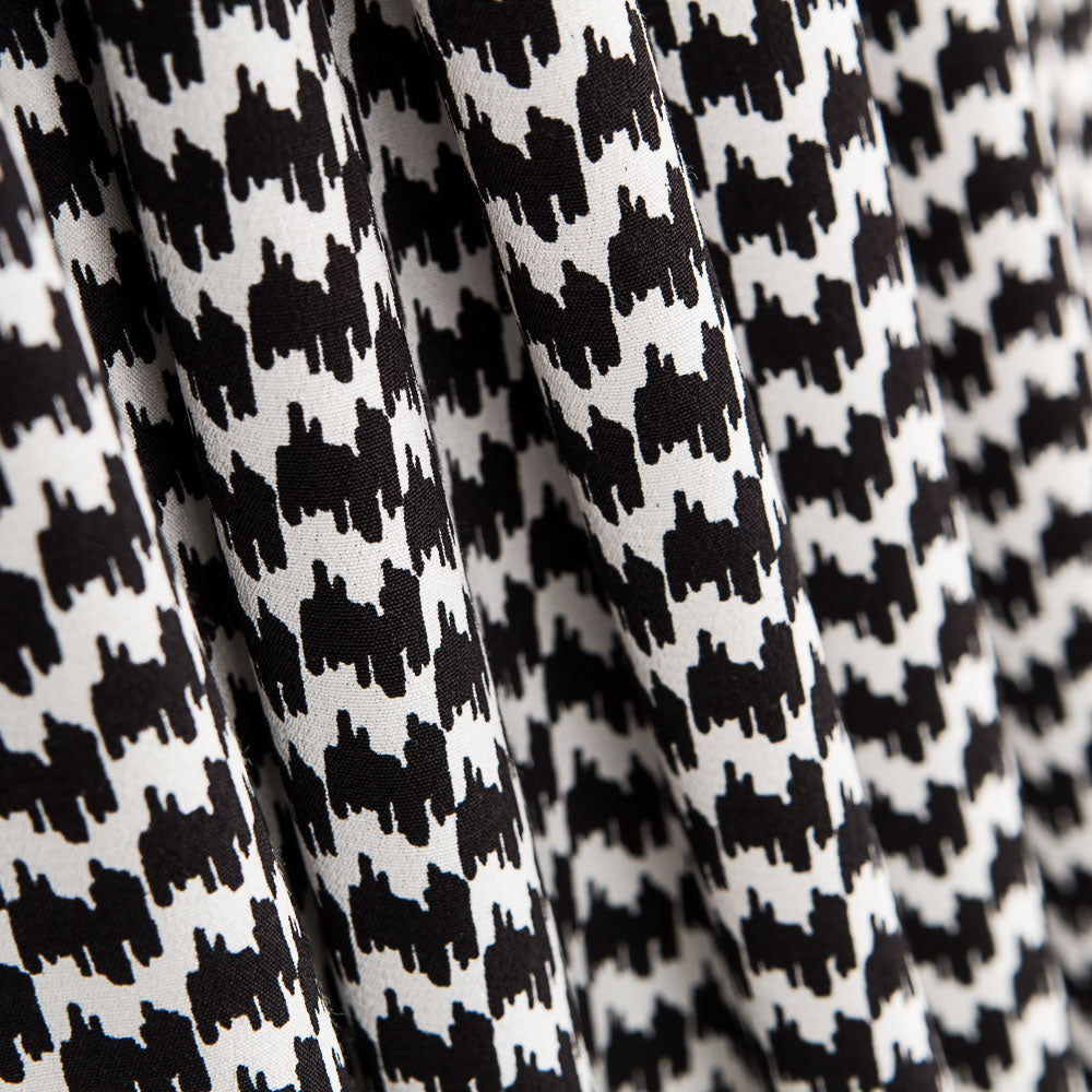 Crêpe Viscose Chiné Noir - Ribes y Casals