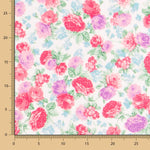 Crêpe Viscose Roses Vintage - Ribes y Casals