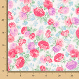 Crêpe Viscose Roses Vintage - Ribes y Casals