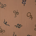 Crêpe Viscose Serpent Terracotta - Ribes y Casals