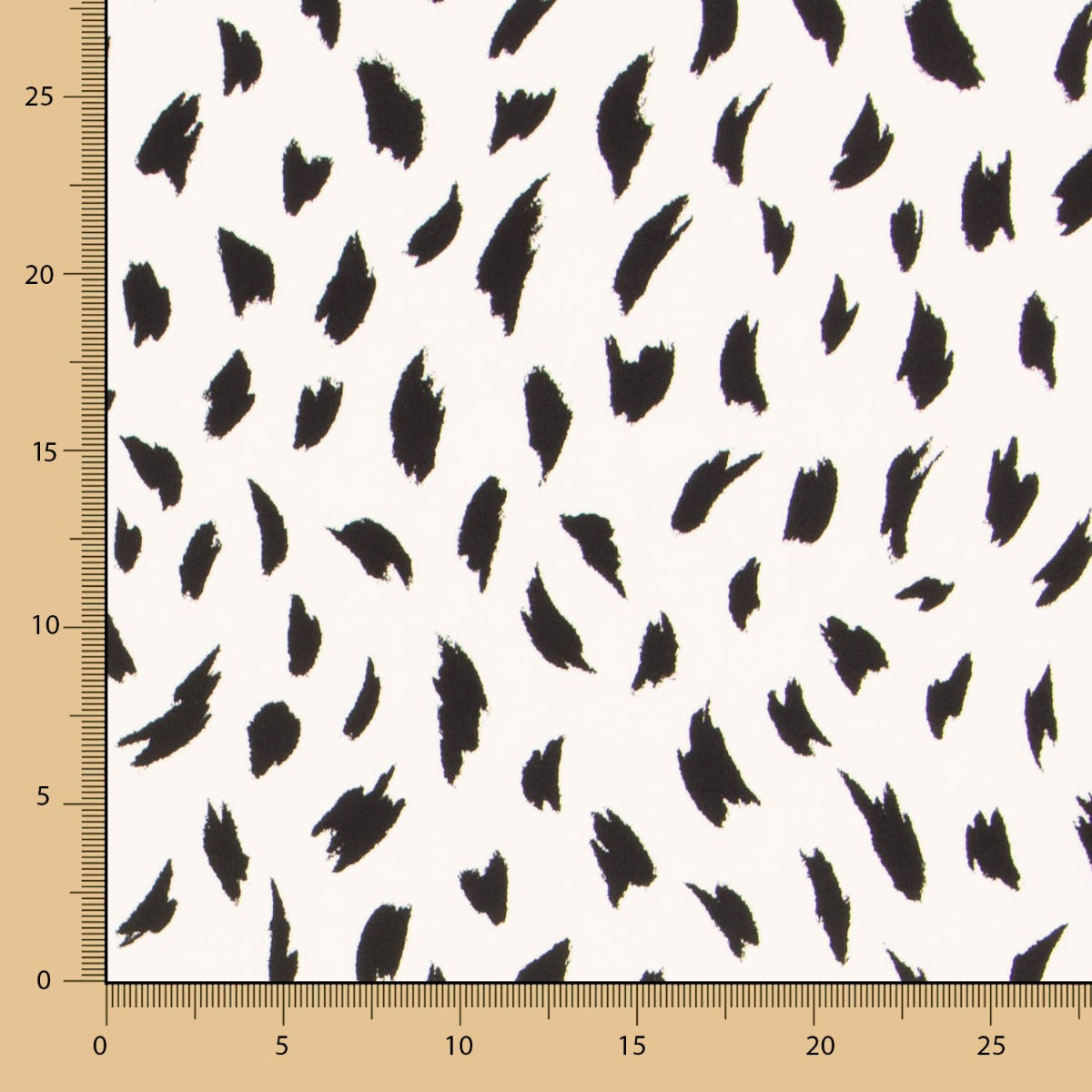 Crêpe Viscose Traits Maxi Écru - Ribes y Casals