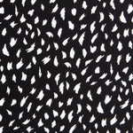 Crêpe Viscose Traits Maxi Noir - Ribes y Casals