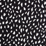 Crêpe Viscose Traits Maxi Noir - Ribes y Casals