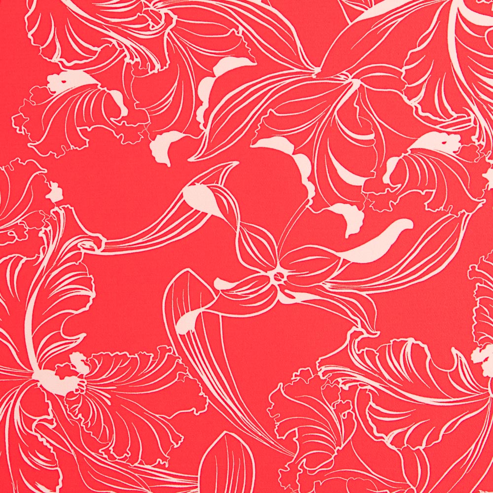 Crêpe Viscose Traits Rouge - Ribes y Casals