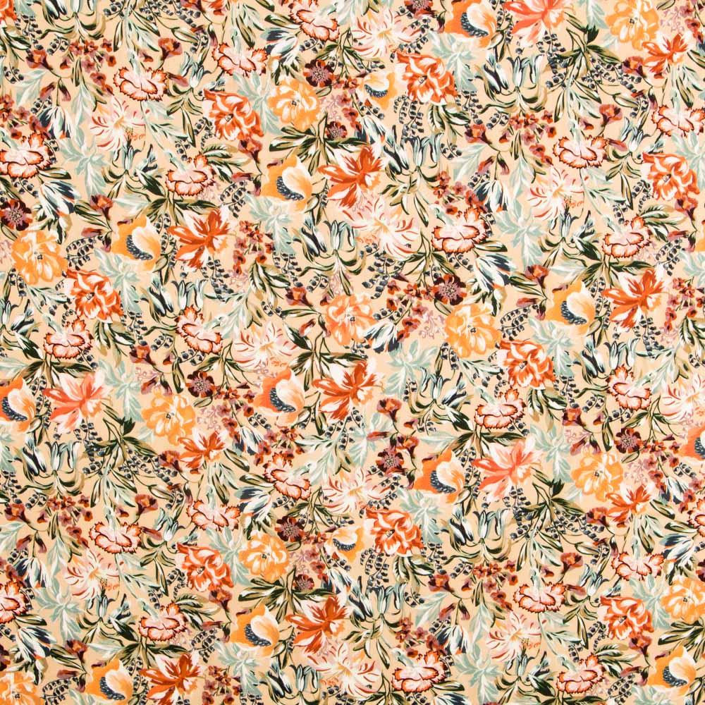 Crêpe Viscose Tropical Sable - Ribes y Casals