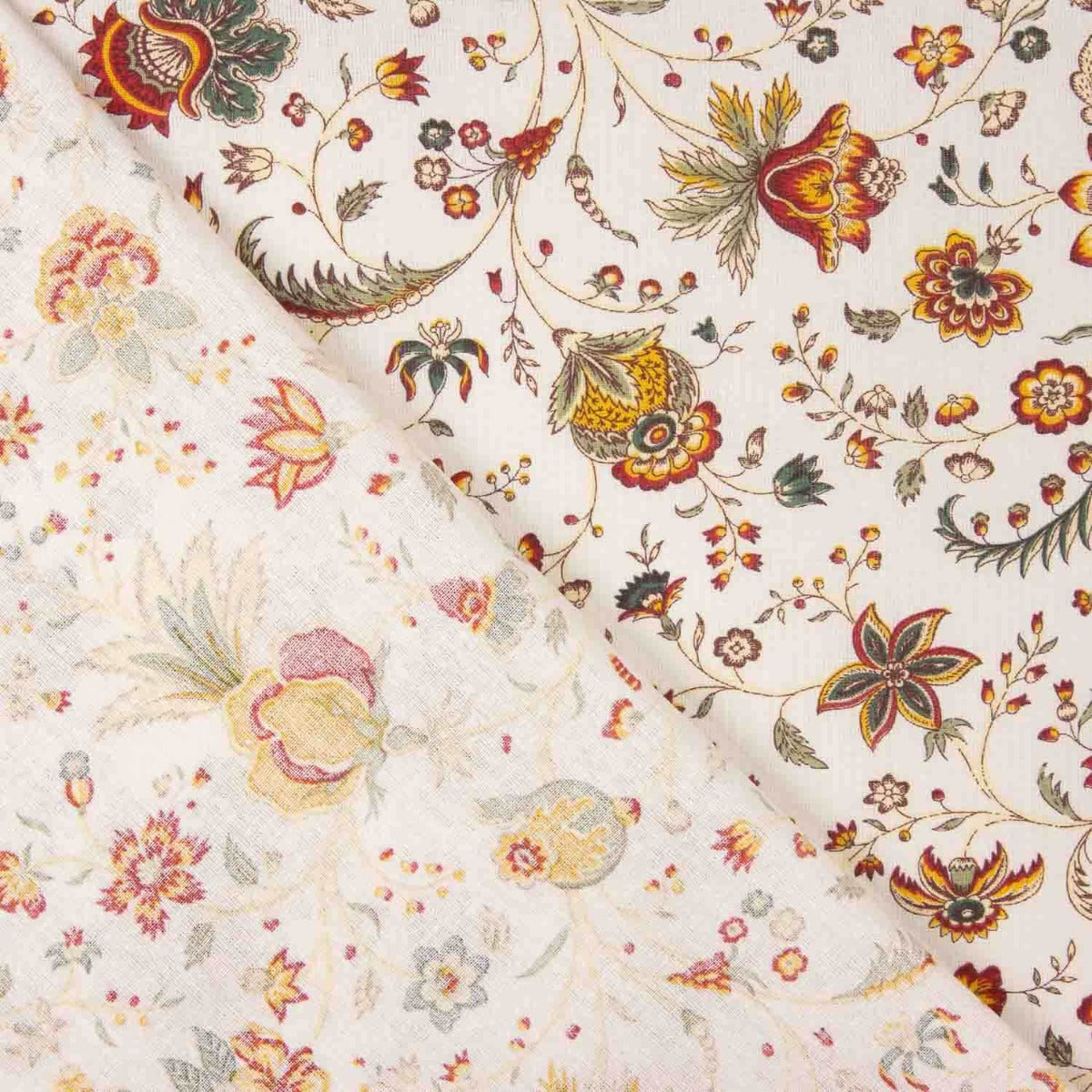 Cretonne de coton à fleurs vintage - Ribes y Casals