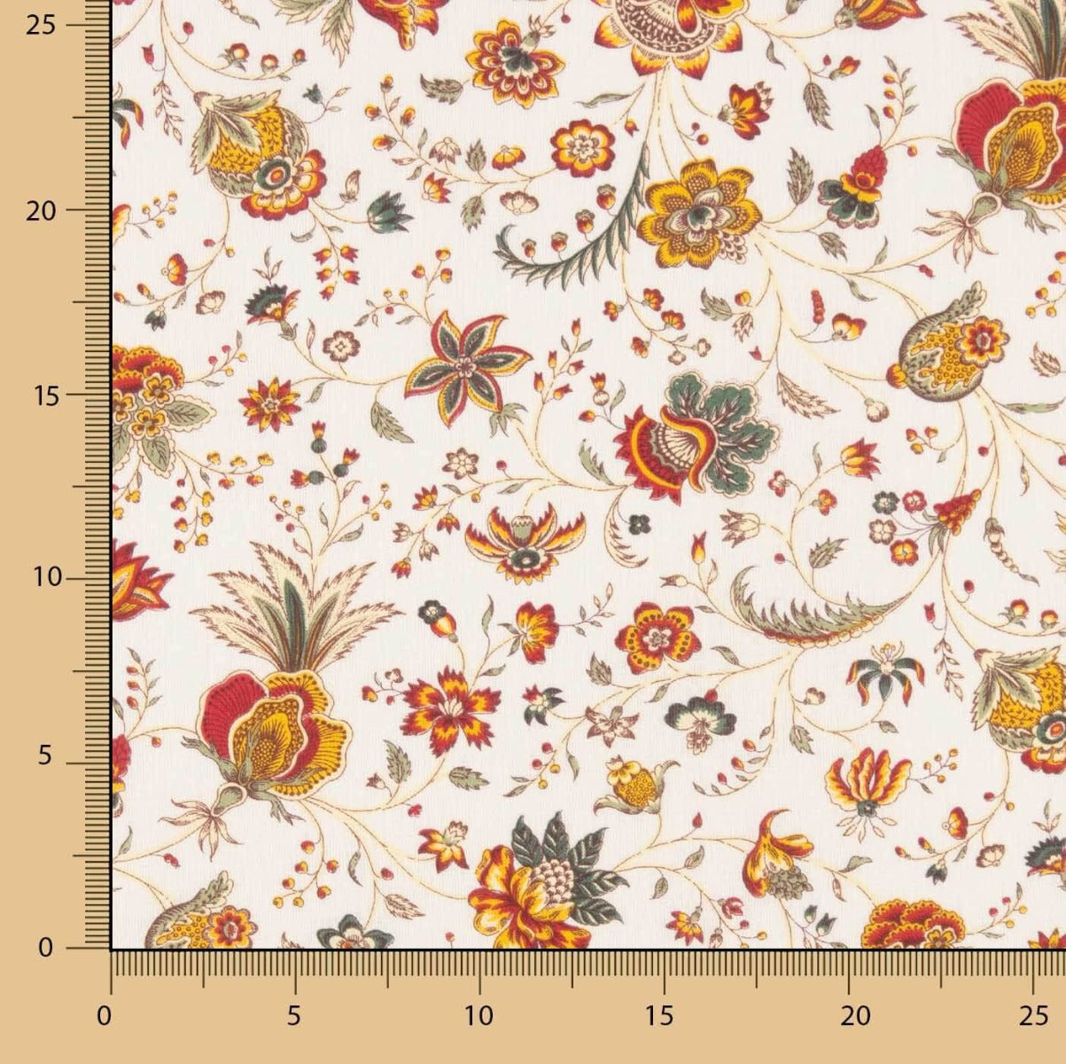 Cretonne de coton à fleurs vintage - Ribes y Casals
