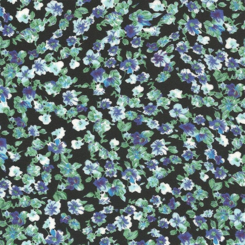 Crispy Milano Liberty Bleu Fond Noir - Ribes y Casals