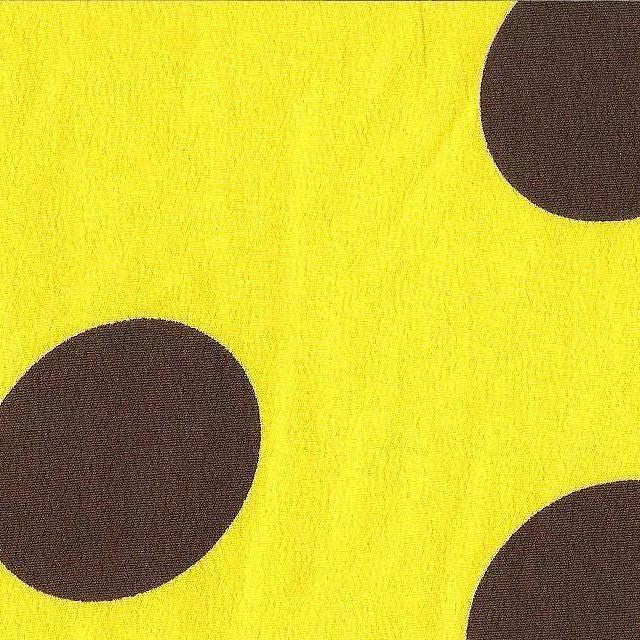 Crispy Milano Pois 35 mm. Jaune-Marron - Ribes y Casals