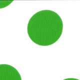 Crispy Milano Pois 35 mm. Blanc-Vert - Ribes y Casals