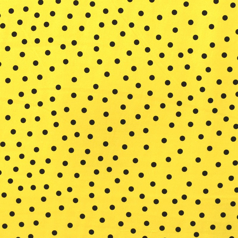 Crispy Milano Pois 7 mm. Jaune-Noir - Ribes y Casals