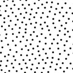 Crispy Milano Pois 7 mm. Blanc-Noir - Ribes y Casals