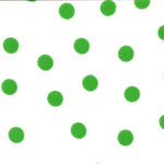 Crispy Milano Pois 7 mm. Blanc-Vert - Ribes y Casals