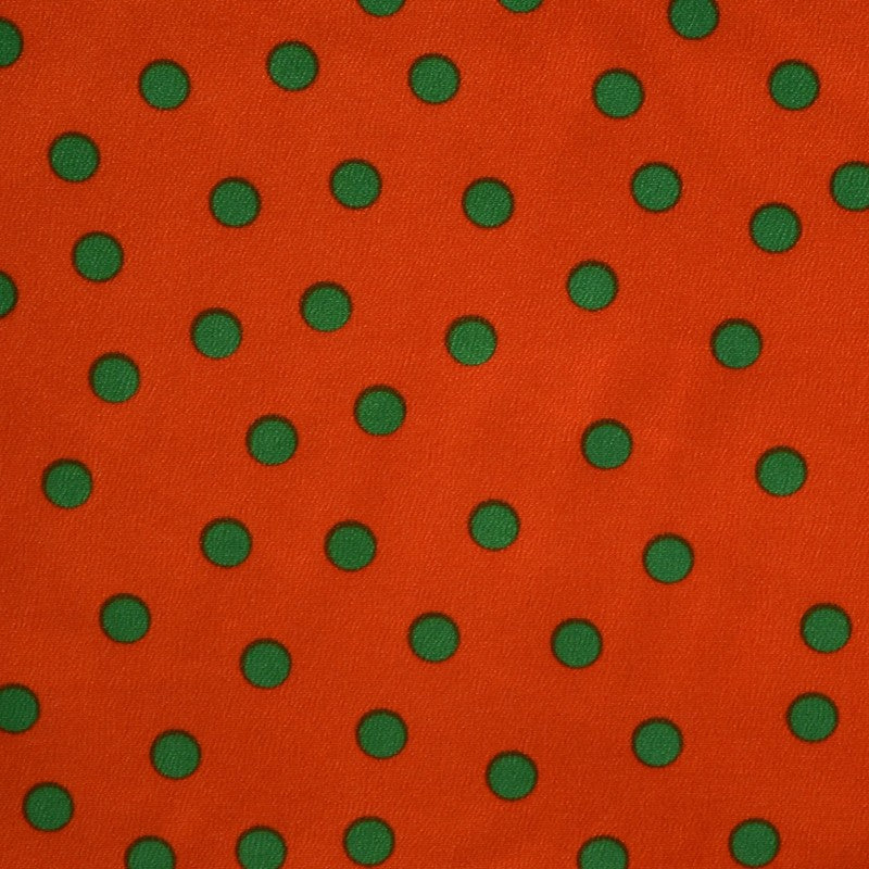 Crispy Milano Pois 7 mm. Orange-Vert - Ribes y Casals