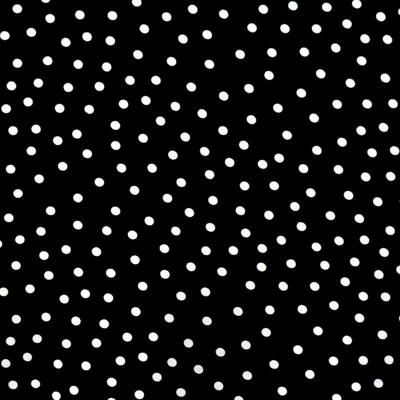 Crispy Milano Pois 7 mm. Noir-Blanc - Ribes y Casals