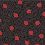 Crispy Milano Pois 7 mm. Noir-Rouge - Ribes y Casals
