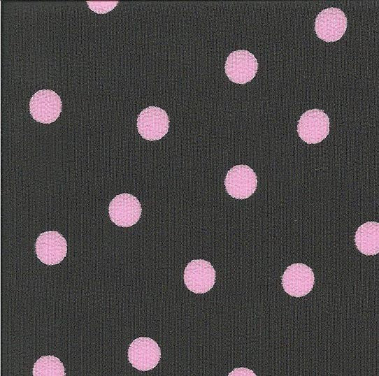 Crispy Milano Pois 7 mm. Noir-Rose - Ribes y Casals