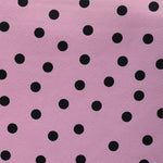Crispy Milano Pois 7 mm. Rose-Noir - Ribes y Casals