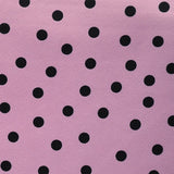 Crispy Milano Pois 7 mm. Rose-Noir - Ribes y Casals