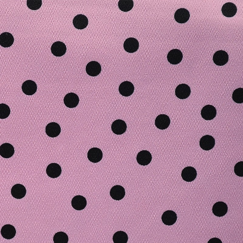 Crispy Milano Pois 7 mm. Rose-Noir - Ribes y Casals