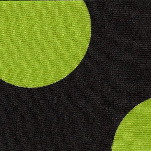 Crispy Milano Pois 70 mm. Noir-Pistache - Ribes y Casals