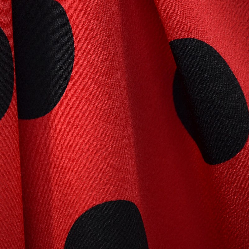Crispy Milano Pois 70 mm. Rouge-Noir - Ribes y Casals