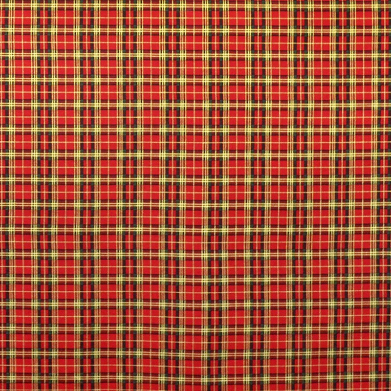 Coton Cadeaux Noël Carreaux Rouge - Ribes y Casals