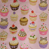 Coton Cupcakes Fond Rose - Ribes y Casals